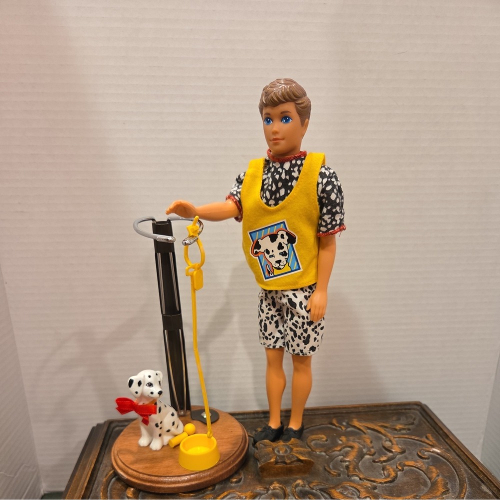 VTG Barbie 1991 PET PALS KEVIN Boyfriend of Skipper with Dalmation & accessories - Picture 3 of 9
